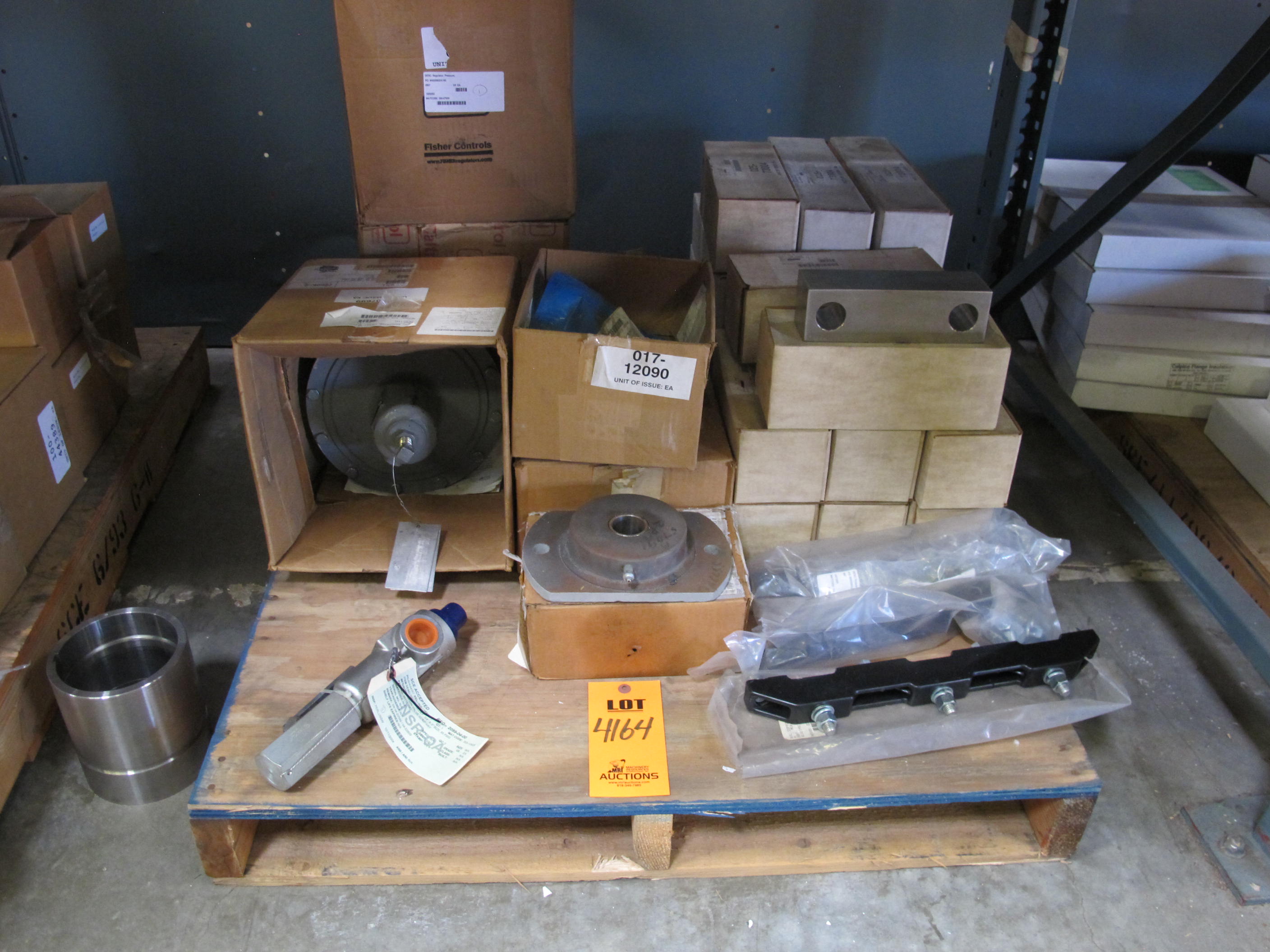 LOT TO INCLUDE: (20) CAPS, PUMP KIND, SS MATERIAL, ASME SA479 OR SA-240 GRADE 304 SPECIFICATION, (3) REGULATORS, PRESSURE TYPE, 300 PSIG MAX INLET PRESSURE, 2-6 PSIG OUTLET PRESSURE, 1" SOCKET WELD CONNECTION. 316 SS BODY, (3) ASSEMBLIES, PUMP TYPE, B-411 SERIES 3000 MODEL NO, BPS NEUTRALIZATION SUMP APPLICATION, UPPER BEARING HOUSING KIND, SINGLE STAGE(S), THRUST BEARING. LOADING & HANDLING FEE $15-4164